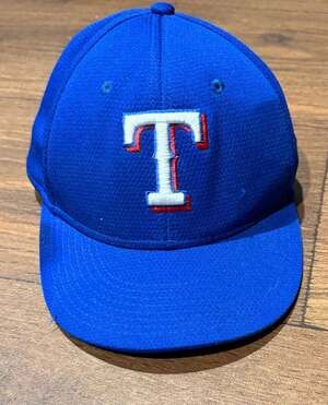 OC Sports Texas Rangers Youth Blue Mesh Strapback Hat MLB
